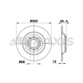 Comprar Disco de freno de BRAXIS AE0539 a bajo precio de 66,95 €