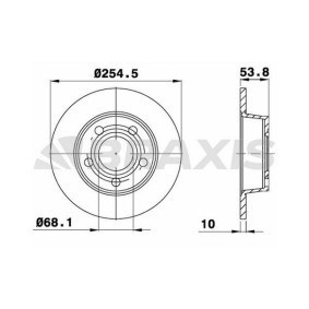 Comprar Disco de freno de BRAXIS AE0564 a bajo precio de 42,00 €