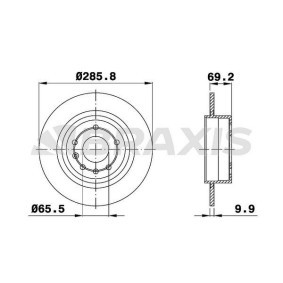 Comprar Disco de freno de BRAXIS AE0583 a bajo precio de 93,16 €