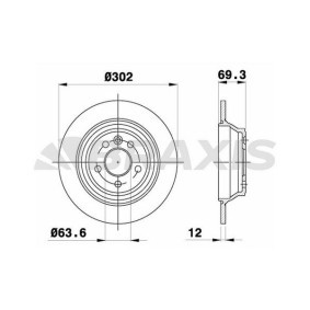 Comprar Disco de freno de BRAXIS AE0598 a bajo precio de 83,28 €