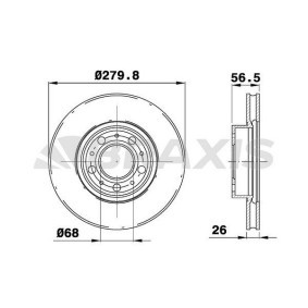 Comprar Disco de freno de BRAXIS AE0617 a bajo precio de 72,46 €