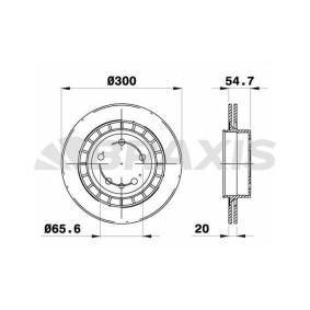 Comprar Disco de freno de BRAXIS AE0624 a bajo precio de 79,65 €