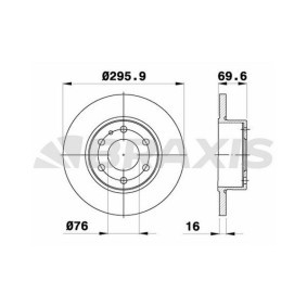 Comprar Disco de freno de BRAXIS AE0651 a bajo precio de 97,85 €