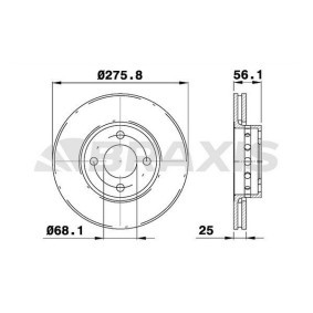 Comprar Disco de freno de BRAXIS AE0685 a bajo precio de 27,46 €