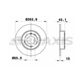 Compre Disco de travão da BRAXIS AE0700 a um preço baixo por 58,45 €
