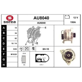 Comprar Alternador de SNRA AU8040 a bajo precio de 227,56 €