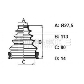 Comprar Juego de fuelle, árbol de transmisión de BORG & BECK BCB6393 a bajo precio de 28,28 €