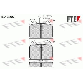 Achetez des Plaquettes de frein FTE BL1045A2 à prix pour 47,92 €