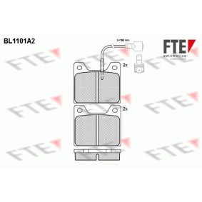 Achetez des Plaquettes de frein FTE BL1101A2 à prix pour 39,54 €