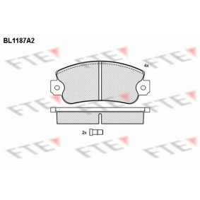 Bremsbeläge für ABARTH von FTE