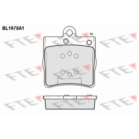 Comprar Juego de pastillas de freno de FTE BL1678A1 a bajo precio de 22,49 €