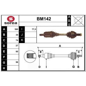 Acquista Semiasse da SERA BM142 a buon mercato per soli 271,60 €