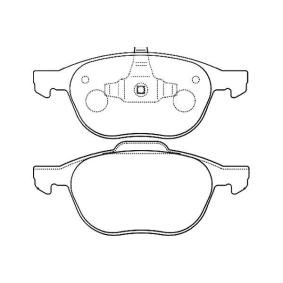 Bremsbeläge BP-4555 von KAVO PARTS günstig für 49,38 € online kaufen
