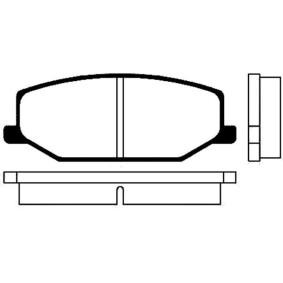 Bremsbeläge BP-8501 von KAVO PARTS günstig für 25,58 € online kaufen
