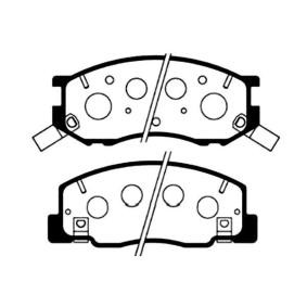 Bremsbeläge für TOYOTA von KAVO PARTS