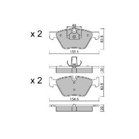 Bremsbeläge BPBM-1007 von AISIN günstig für 48,86 € online kaufen