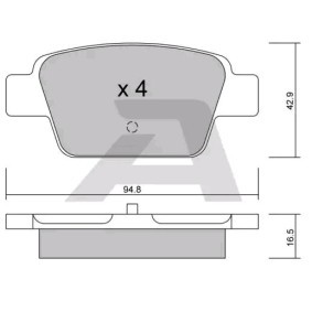 Acquista Kit pastiglie freni da AISIN BPFI-2003 a buon mercato per soli 27,11 €