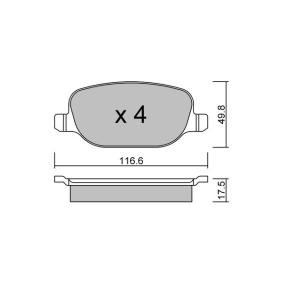Acquista Kit pastiglie freni da AISIN BPFI-2006 a buon mercato per soli 33,83 €