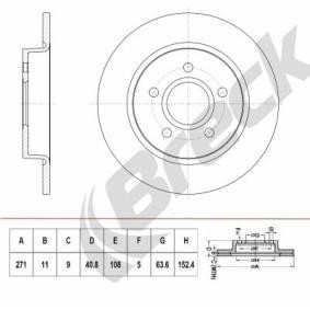 Achetez des Disque de frein BRECK BR 068 SA100 à prix pour 41,58 €