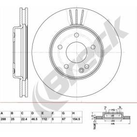 Achetez des Disque de frein BRECK BR 312 VA100 à prix pour 28,36 €
