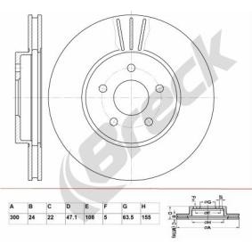 Achetez des Disque de frein BRECK BR 316 VA100 à prix pour 36,42 €