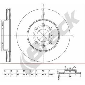 Achetez des Disque de frein BRECK BR 320 VA100 à prix pour 40,07 €