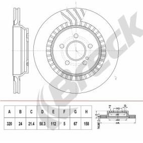 Acquista Dischi freno da BRECK online per Classe S Sedan (W222, V222, X222) a prezzi moderati
