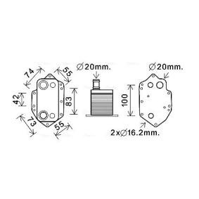 Ölkühler BW3554 von AVA COOLING SYSTEMS günstig für 48,29 € online kaufen