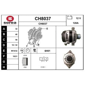 Compre Alternador da SNRA CH8037 a um preço baixo por 299,46 €