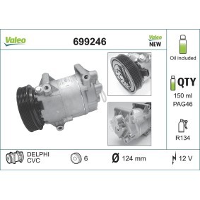 Compre Compressor, ar condicionado da VALEO 699246 a um preço baixo por 247,12 €