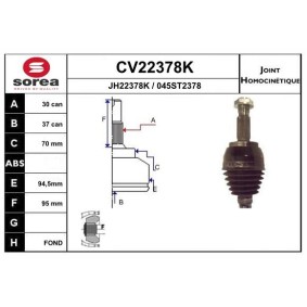 Acquista Kit giunti semiasse da EAI CV22378K a buon mercato per soli 67,07 €