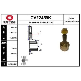 Gelenksatz, Antriebswelle CV22459K von EAI günstig für 44,95 € online kaufen