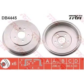 Achetez des Tambour de frein de chez TRW en ligne pour CRUZE 3/5 portes (J305) à prix modérés
