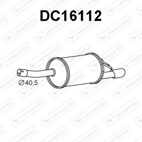 Comprar Silenciador trasero de VENEPORTE DC16049 a bajo precio de 102,38 €
