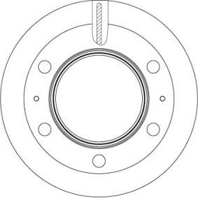 Bremsscheibe für NISSAN von TRW