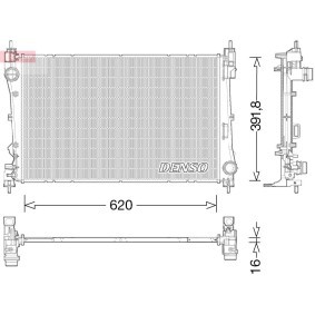 Kühler, Motorkühlung DRM13017 von DENSO günstig für 80,48 € online kaufen
