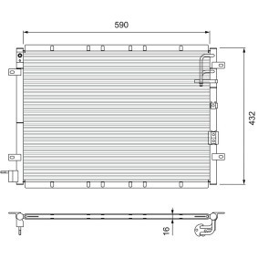 Achetez des Condenseur, climatisation VALEO 818080 à prix pour 161,39 €