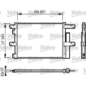 Achetez des Condenseur, climatisation VALEO 818116 à prix pour 267,98 €