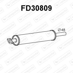 Comprar Silenciador delantero de VENEPORTE FD30809 a bajo precio de 93,18 €