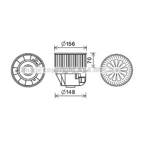 Compre Motor eléctrico, ventilador do habitáculo da PRASCO FD8633 a um preço baixo por 507,05 €