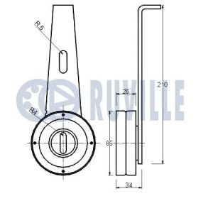 Spannarm, Keilrippenriemen 55073 von RUVILLE günstig für 32,90 € online kaufen
