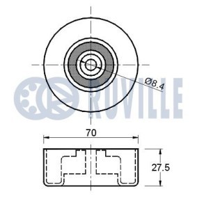 Spannrolle, Keilrippenriemen 55591 von RUVILLE günstig für 27,74 € online kaufen