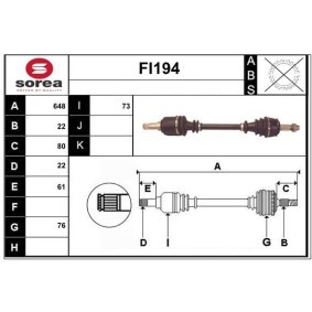 Compre Veio de transmissão da SERA FI194 a um preço baixo por 166,88 €