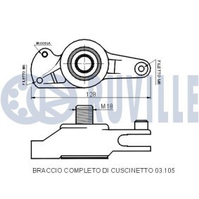 Spannarm, Keilrippenriemen 55866 von RUVILLE günstig für 107,99 € online kaufen
