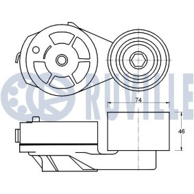 Spannarm, Keilrippenriemen 55990 von RUVILLE günstig für 47,24 € online kaufen