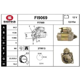 Köp Startmotor av SNRA FI9069 till det låga priset 1657,61 kr