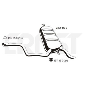 Acquista Marmitta da ERNST 362160 a buon mercato per soli 241,18 €
