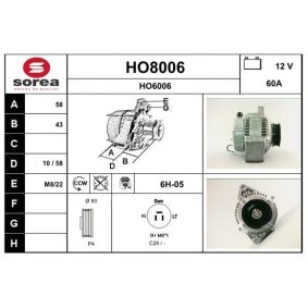 Comprar Alternador de SNRA HO8006 a bajo precio de 225,49 €