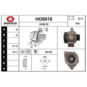Comprar Alternador de SNRA HO8018 a bajo precio de 205,74 €