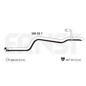 Achetez des Tuyau d'échappement ERNST 390521 à prix pour 50,93 €